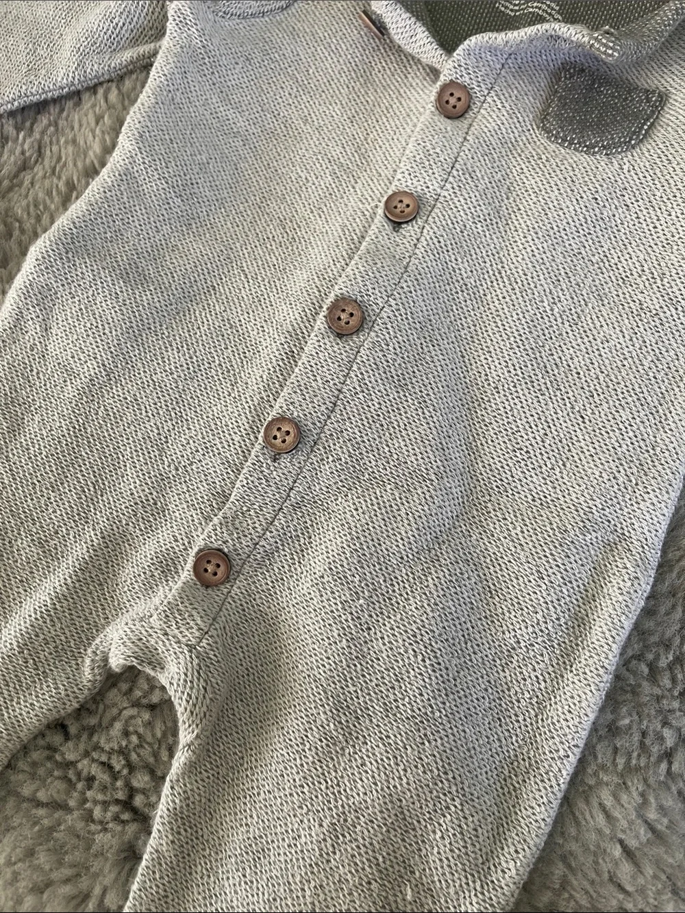 🌈 Carter’s Baby Romper Jumpsuit Sz 3M  Grey Overalls